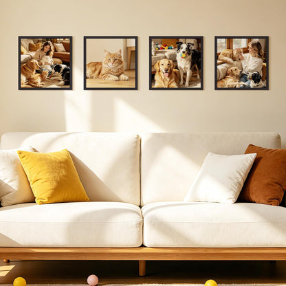 upsimples 8x10 Picture Frame, Display Pictures 5x7 with Mat or 8x10 Without Mat, Wall Hanging Photo Frame, Black, 1 Pack - Colors B