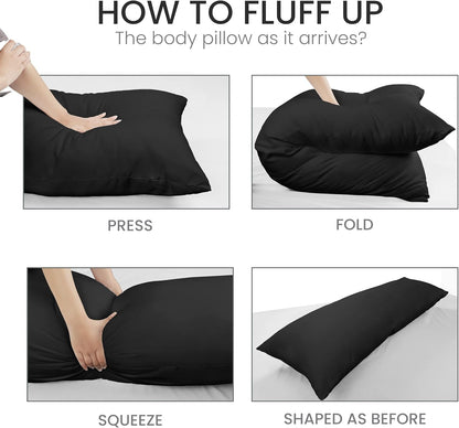 Utopia Bedding Full Body Pillow for Adults (White, 20 x 54 Inch), Long Pillow Insert for Sleeping, Ideal for Side Sleepers