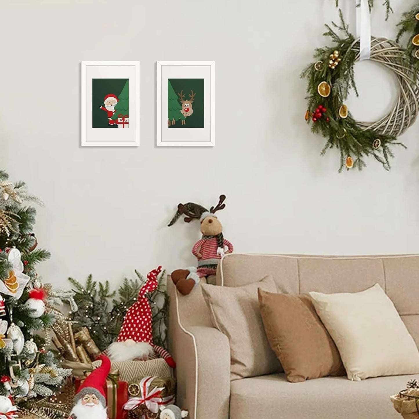 upsimples 11x14 Picture Frame Set of 5, Display Pictures 8x10 with Mat or 11x14 Without Mat, Wall Gallery Photo Frames, Black