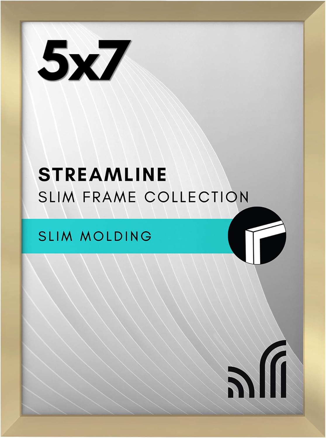 Americanflat 24x36 Poster Frame with Polished Plexiglass - Streamline Collection - Thin Border Picture Frame for Wall Display - Hanging Hardware Included - Black - Colors B