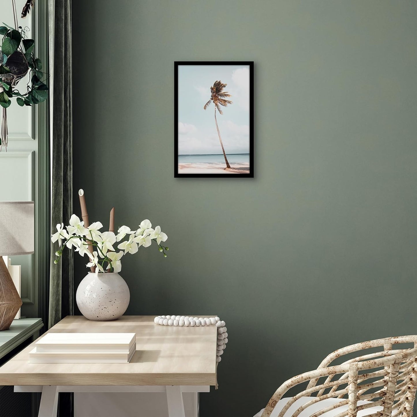 Americanflat 24x36 Poster Frame with Polished Plexiglass - Streamline Collection - Thin Border Picture Frame for Wall Display - Hanging Hardware Included - Black - Colors C