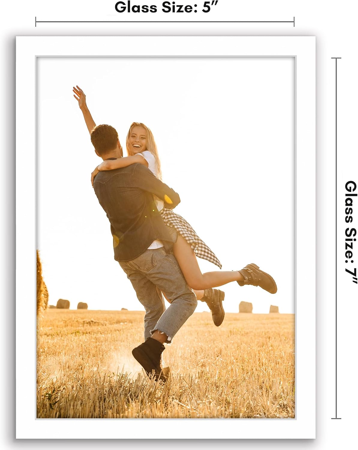 Americanflat 24x36 Poster Frame with Polished Plexiglass - Streamline Collection - Thin Border Picture Frame for Wall Display - Hanging Hardware Included - Black - Colors B