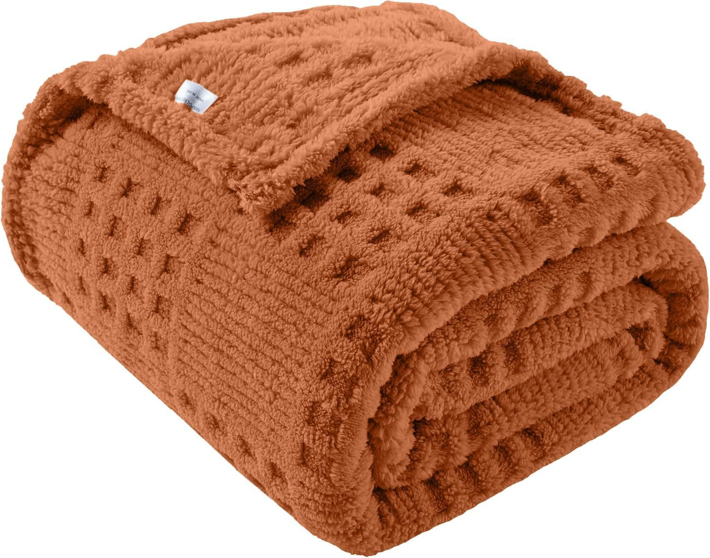50x70 Inch Rust Throw Blanket - Soft & Fluffy Fleece, Cute & Aesthetic, Perfect for Sofa, Couch, Chair, Bed, Living Room & Bedroom, All-Season Use, Plush & Cozy Decorative Blanket
