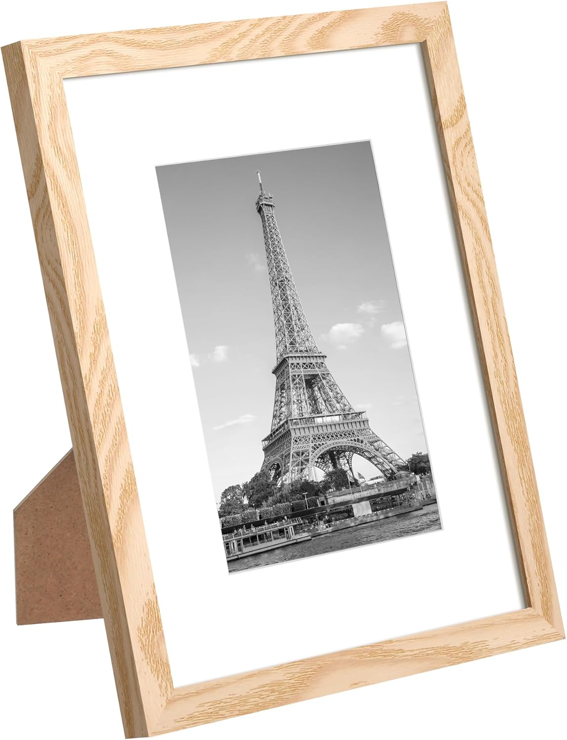 upsimples 5x7 Picture Frame Set of 10, Display Pictures 4x6 with Mat or 5x7 Without, Multi Photo Frames Collage for Wall or Tabletop Display, Black