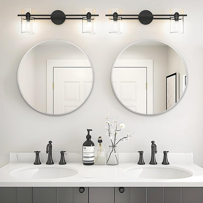 Fabuday Black Circle Mirror for Wall 20 inch - Round Mirrors for Bathroom, Entryway, Living Room, Hallway, Bedroom Decor, Small Matte Framed
