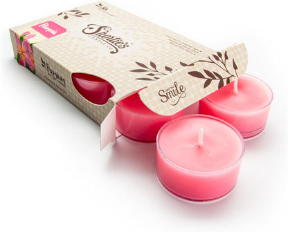Pure English Lavender Premium Tealight Candles - Highly Scented with Essential & Natural Oils - 6 Purple Tea Lights - Beautiful Candlelight - Made in the USA - Flower & Floral Collection