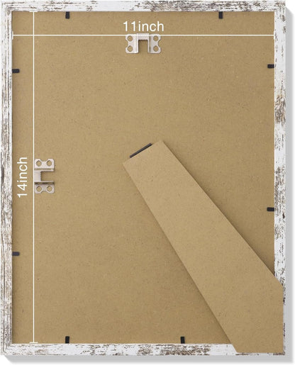 Vittanly 8x10 Picture Frames Set of 9, Shatter Resistant Plexiglass, Display 5x7 Pictures with Mat or 8x10 without Mat, Photo Frames for Wall or Tabletop, Engineered Wood, Black - Colors A