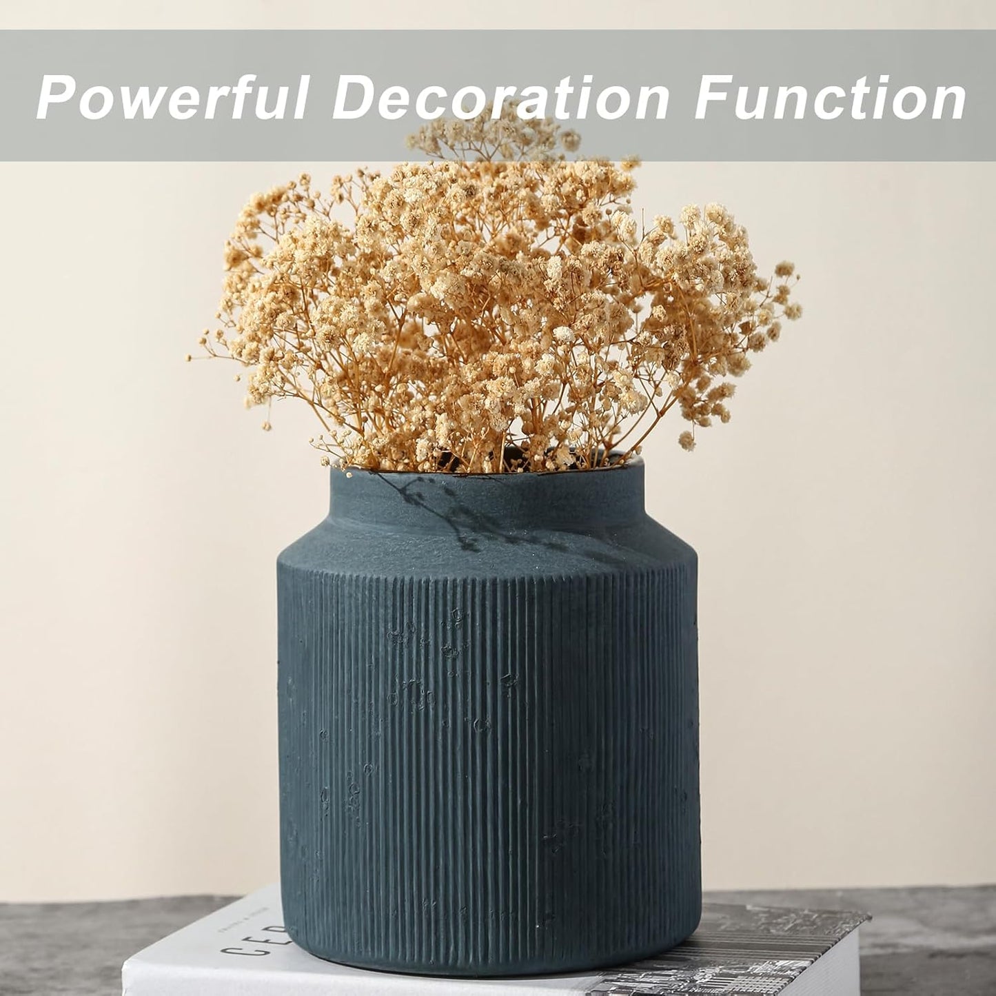 Rustic Vases for Home Decor. Ceramic Vase for Dining Table Decor. Terracotta Decorative Vase 6.1IN. ZSHLXM