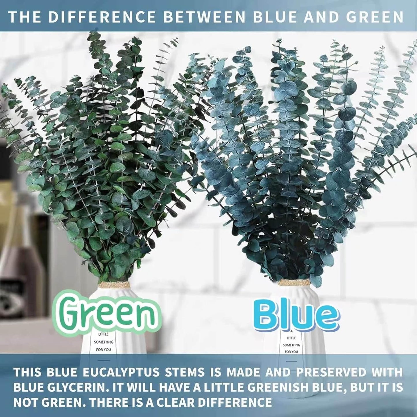 52 PCS Mix Dried Eucalyptus & Lavender Flowers Bundles for Shower, 17'' Natural Real Hanging Silver Dollar Eucalyptus Leaves Stems, Fragrance Fresh Plants Home Bathroom Decor (52pcs)