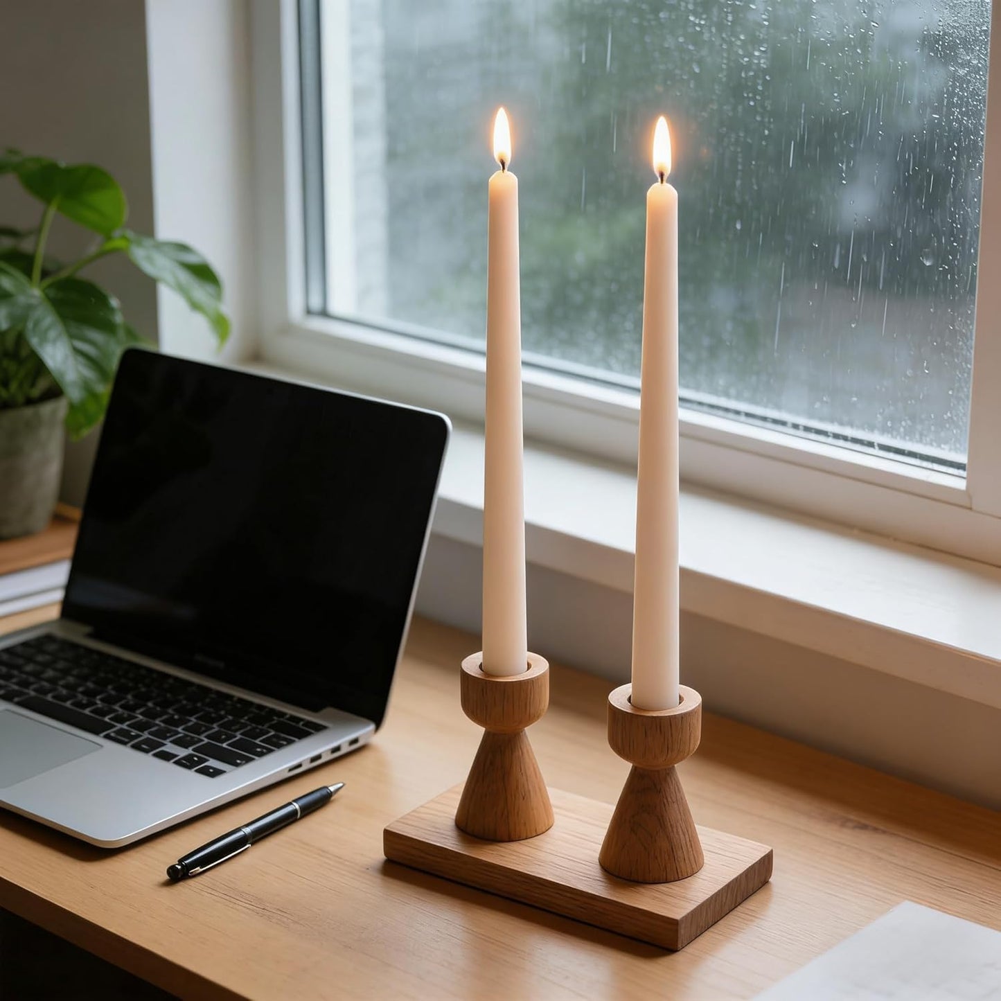 12-Pack Olive Green Taper Candles, 10 Inch Unscented Dripless Candlesticks, Long-Lasting Burn Time of 7-8 Hours, Perfect for Christmas Home Décor Spring and St. Patrick's Day