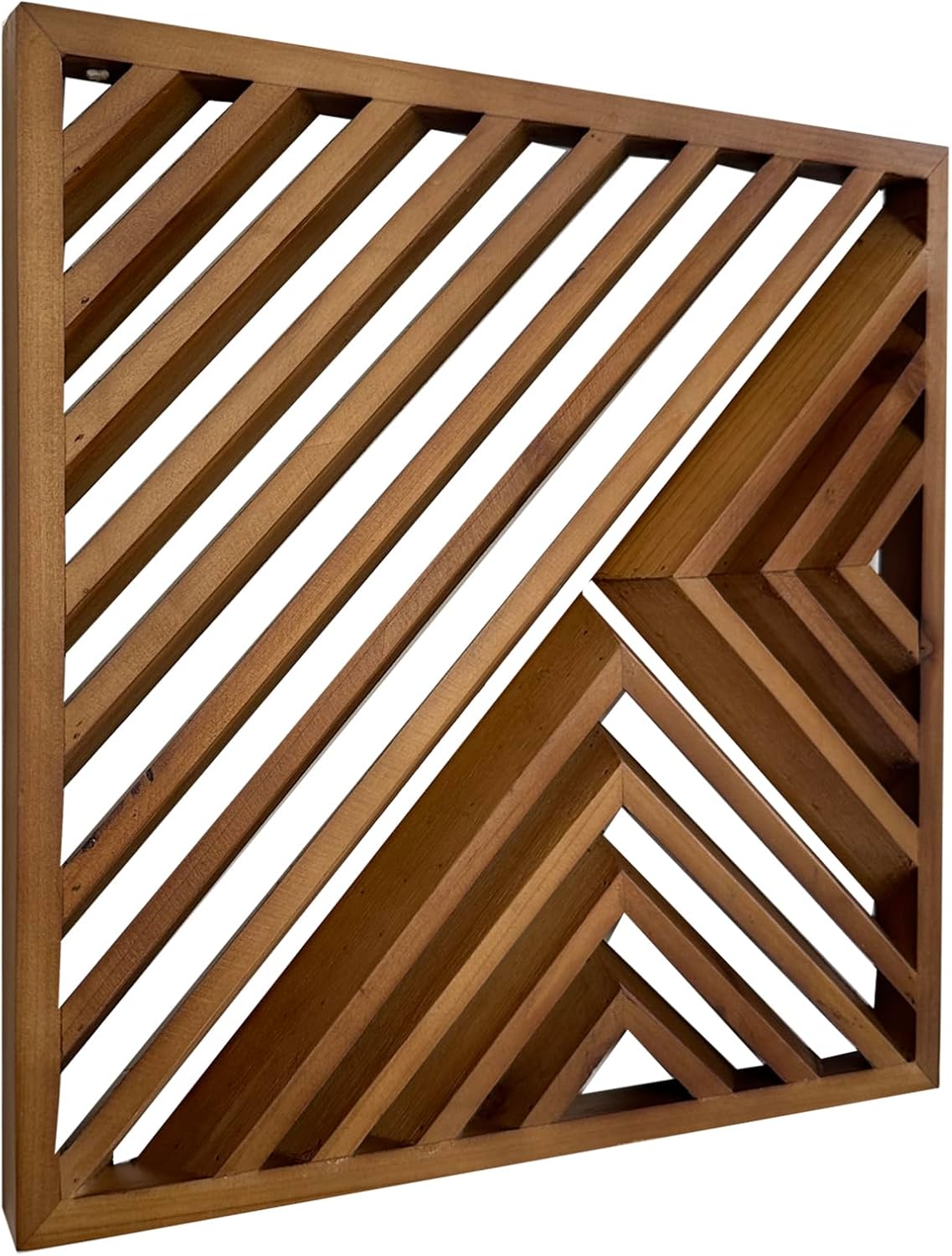 Musanpou Wooden Geometric Home Wall Decor Slatted Wood Design Wall Sculpture，Set of 3 Wood Wall Art decorate，Boho Bathroom Bedroom Living Room rustic Home Decoration
