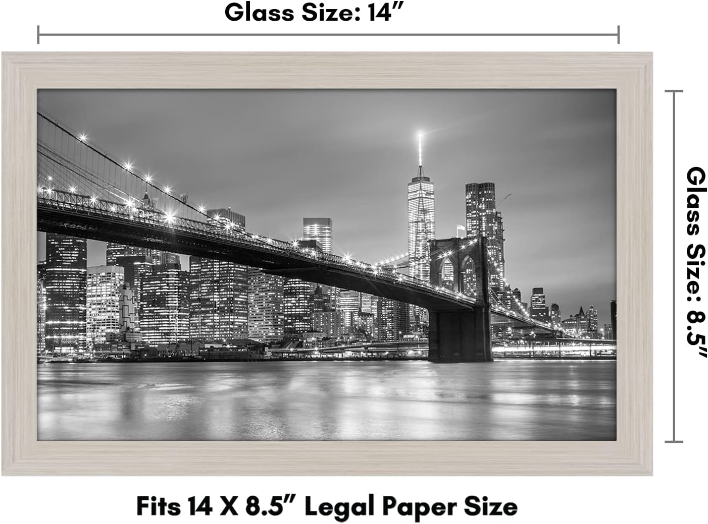 Americanflat 12x18 Poster Frame with Shatter-Resistant Glass - Signature Collection - Gallery-Style Frames Made of Engineered Wood - Photo Frame for Wall Display - Black - Colors A
