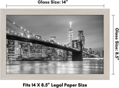 Americanflat 12x18 Poster Frame with Shatter-Resistant Glass - Signature Collection - Gallery-Style Frames Made of Engineered Wood - Photo Frame for Wall Display - Black - Colors A