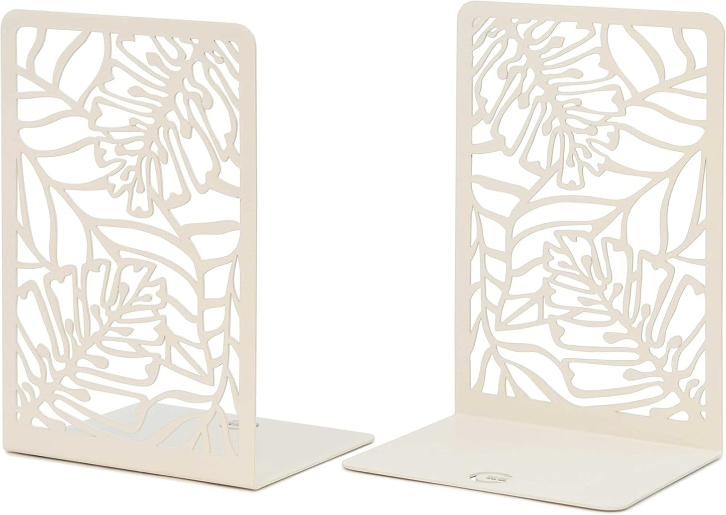 CNK Premium BookEnds - Heavy Duty Metal Book Stoppers for Home Office, Decorative Book Shelf Holders (Hummingbird Black)