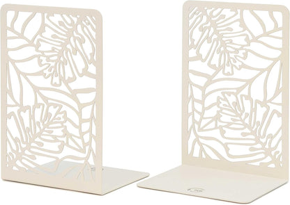 CNK Premium BookEnds - Heavy Duty Metal Book Stoppers for Home Office, Decorative Book Shelf Holders (Hummingbird Black)
