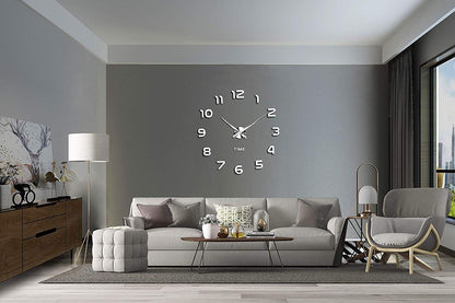 VANGOLD Large Wall Clocks for Living Room Decor, Decorative Wall Clocks Battery Operated (Black Wall Decor)