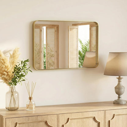 NEWBULIG Gold Round Wall Mirror 36 Inch, Bathroom Mirrors for Over Sink, Wall Decor for Bathroom, Entryway, Bedroom, Vanity
