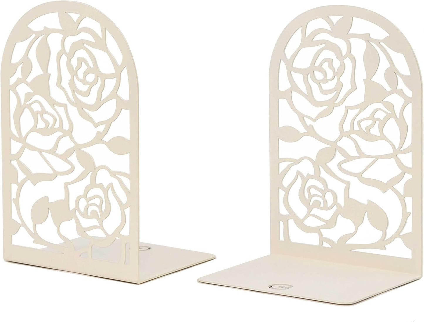 CNK Premium BookEnds - Heavy Duty Metal Book Stoppers for Home Office, Decorative Book Shelf Holders (Hummingbird Black)