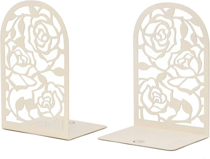 CNK Premium BookEnds - Heavy Duty Metal Book Stoppers for Home Office, Decorative Book Shelf Holders (Hummingbird Black)