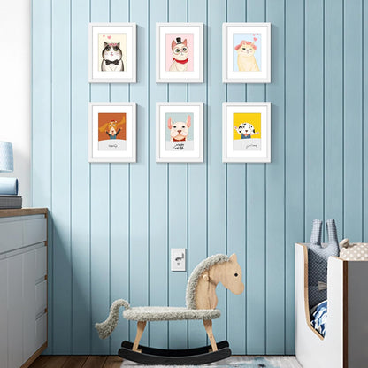 upsimples 11x14 Picture Frame Set of 5, Display Pictures 8x10 with Mat or 11x14 Without Mat, Wall Gallery Photo Frames, Black
