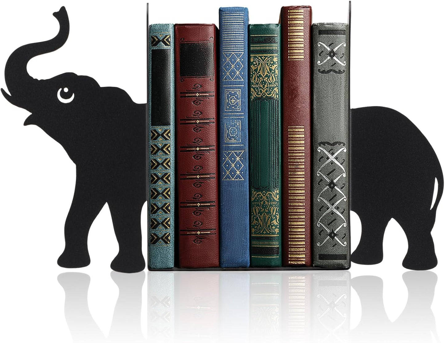 Geelin Peeping Cat Metal Bookends Set of 2 Cute Book Ends for Shelves Decorative Bookshelf Home Office Desk Bookshelf Decor Gift for Cat Lovers and Reading Enthusiasts