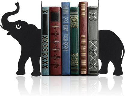 Geelin Peeping Cat Metal Bookends Set of 2 Cute Book Ends for Shelves Decorative Bookshelf Home Office Desk Bookshelf Decor Gift for Cat Lovers and Reading Enthusiasts