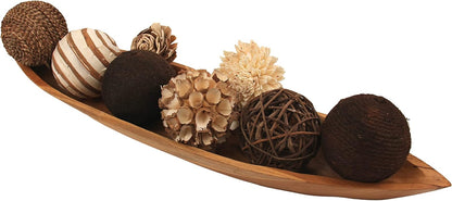 ANDALUCA Natural Tones Vase & Bowl Filler Decorative Balls (Natural Orbs)