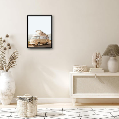 Americanflat 24x36 Poster Frame with Polished Plexiglass - Streamline Collection - Thin Border Picture Frame for Wall Display - Hanging Hardware Included - Black - Colors D