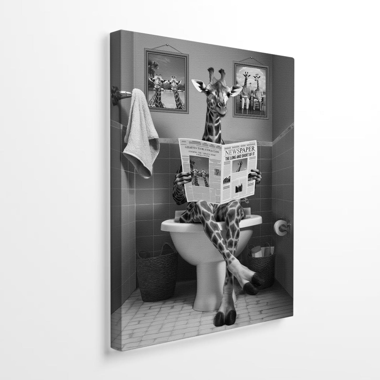 DIHSIEG 12x16 Canvas Wall Art funny bathroom wall art Print Poster Vintage Poster Frameless Floral Can be hung on the Wall Heal Your Heart poster Wall Art Canvas