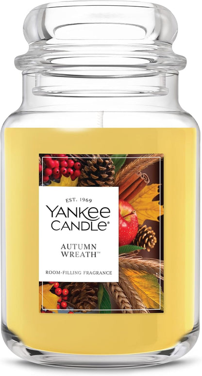 Yankee Candle Sugared Cinnamon Apple, Scented Candle, 22oz Large Jar with up to 150 Hour Burn Time, Giftable