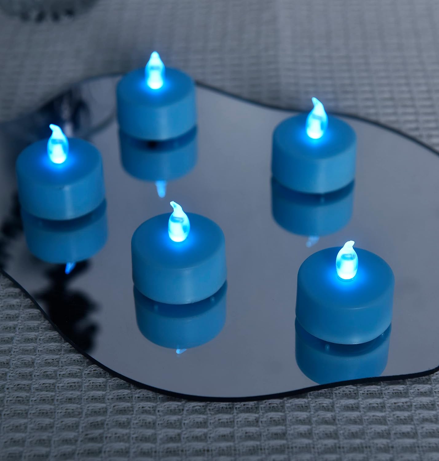 Battery Operated LED Tea Lights: 24PACK Flameless Votive Candles Lamp Realistic and Bright Flickering Holiday Gift Long Lasting 200Hours for Seasonal & Festival Celebration Warm White