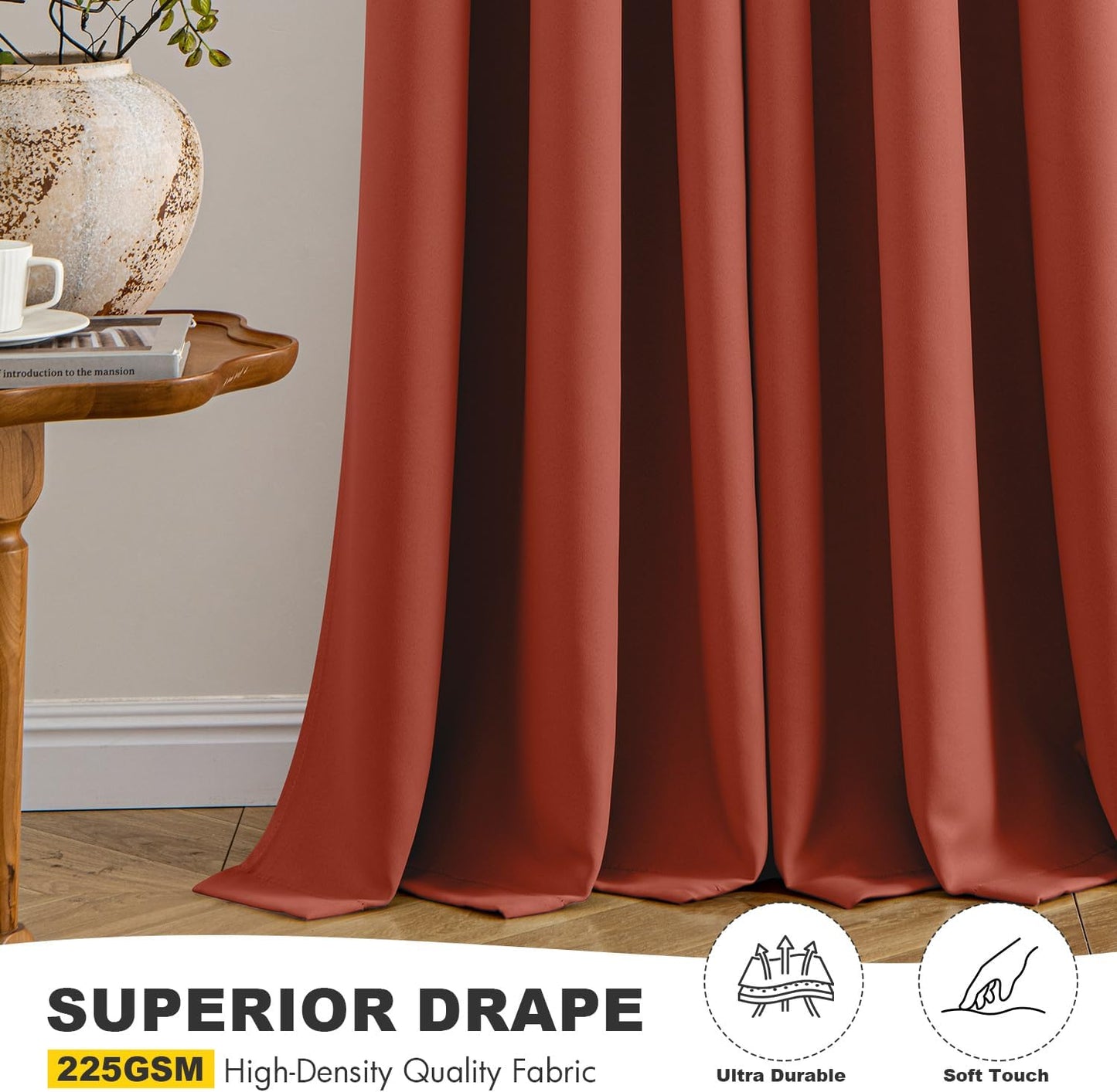 MIULEE Blackout Curtains for Bedroom Living Room 2 Panels, Thermal Insulated Room Darkening Drapes Grommet Noise Reducing Light Blocking Window Treatments 63 Inches Long 40x63 Inch Black - Colors A