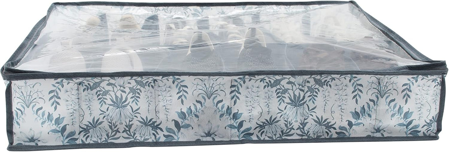 Laura Ashley Medium Storage Box | Dimensions: 11"x 12"x 6 | Foldable | Closet Organization | Storage | Parterre