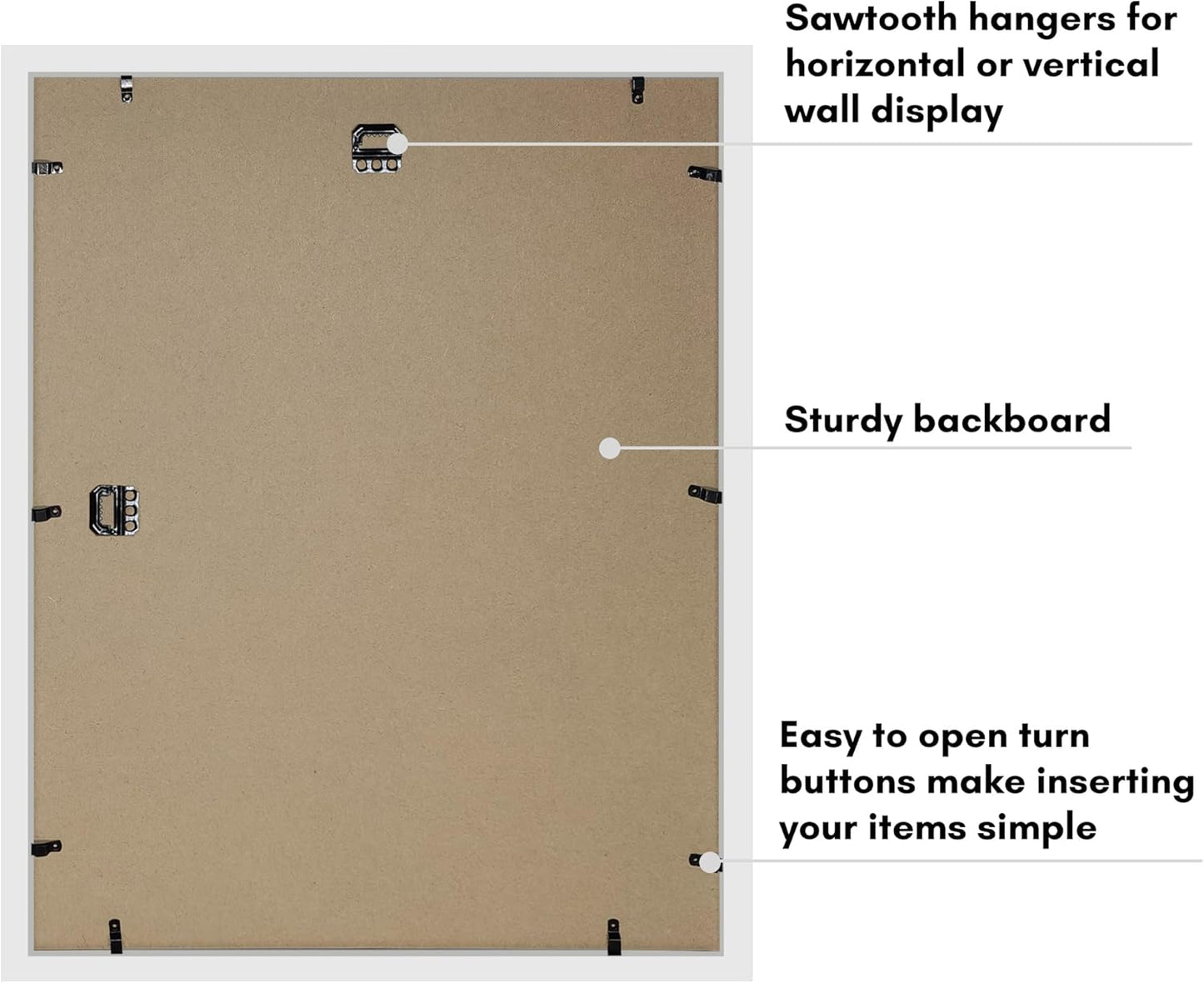 Americanflat 12x16 Shadow Box Frame with Polished Plexiglass - Silhouette Collection - Large Shadow Box Display Case for Tabletop and Wall Display - Black with Soft Felt Back