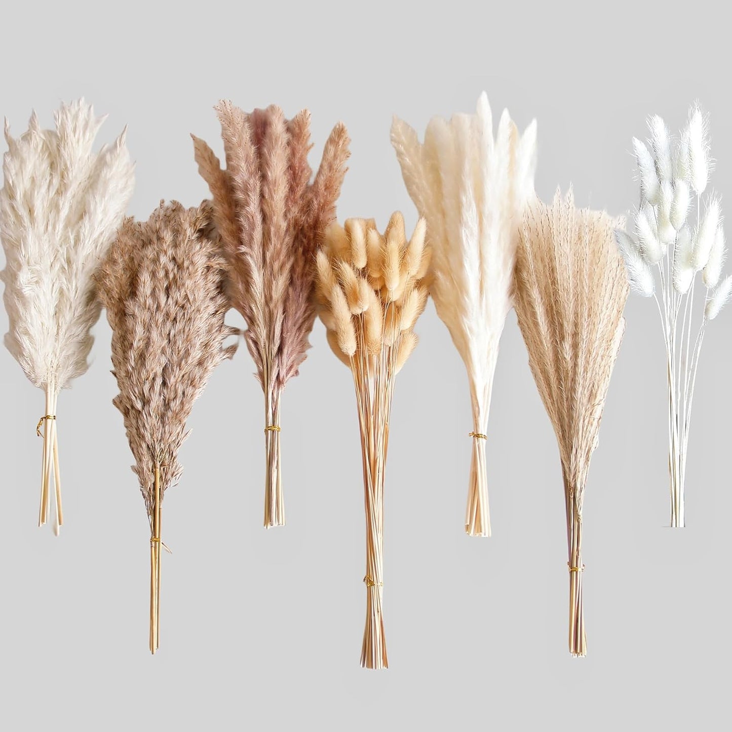 40" inch 10 Stems Pampas Grass Decor Tall, Pampas Grass Bouquet, Natural Dried Flowers for Wedding, Natural Home Decor, Wall Grass, Glam Decor
