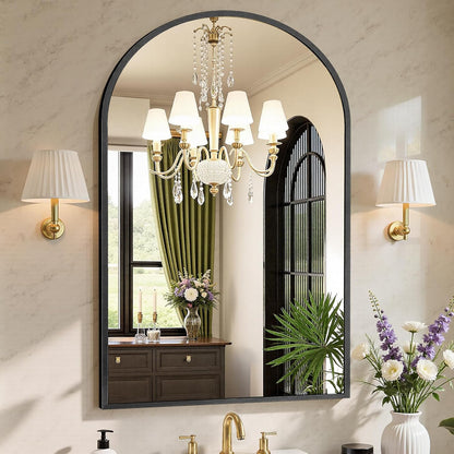 NEWBULIG Gold Round Wall Mirror 36 Inch, Bathroom Mirrors for Over Sink, Wall Decor for Bathroom, Entryway, Bedroom, Vanity
