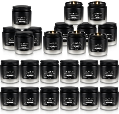 Howemon 24 Pack Scented Candles Set for Home, Relaxing Stress Relief, Aromatherapy - Natural Soy Wax and Fragrance - Gifts for Women, Mom, Best Friend, Wife, Birthday