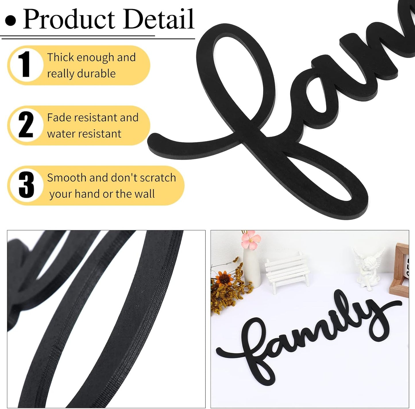 Family Signs For Home Wall Decor,Family Wall Decor For Living Room Rustic Letter Signs Family Wall Art (style2)