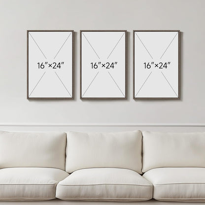 Large Framed Neutral Abstract Wall Art for Living Room, 3 Piece Modern Canvas Prints Paintings Artwork for Walls, Black and Beige Pictures for Living Room Hallway Stair Office Wall Decor 24x36 Inch