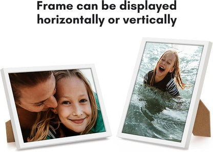 Americanflat 24x36 Poster Frame with Polished Plexiglass - Streamline Collection - Thin Border Picture Frame for Wall Display - Hanging Hardware Included - Black - Colors C