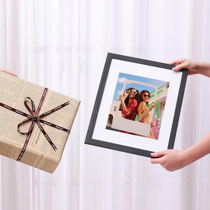 Vittanly 11x14 Picture Frame, Display Pictures 8x10 with Mat or 11x14 without Mat, Photo Frame for Wall Mounting, Black, 1 Pack - Colors A