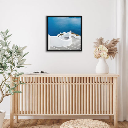 Americanflat 24x36 Poster Frame with Polished Plexiglass - Streamline Collection - Thin Border Picture Frame for Wall Display - Hanging Hardware Included - Black - Colors C