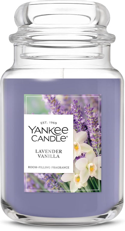 Yankee Candle Lilac Blossoms Scented Candle, 22oz Large Jar with up to 150 Hour Burn Time, Giftable, Birthdays