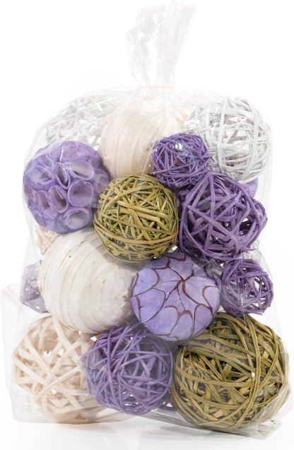 ANDALUCA Decorative Balls Bag Bowl Filler Home Decor (Beige)