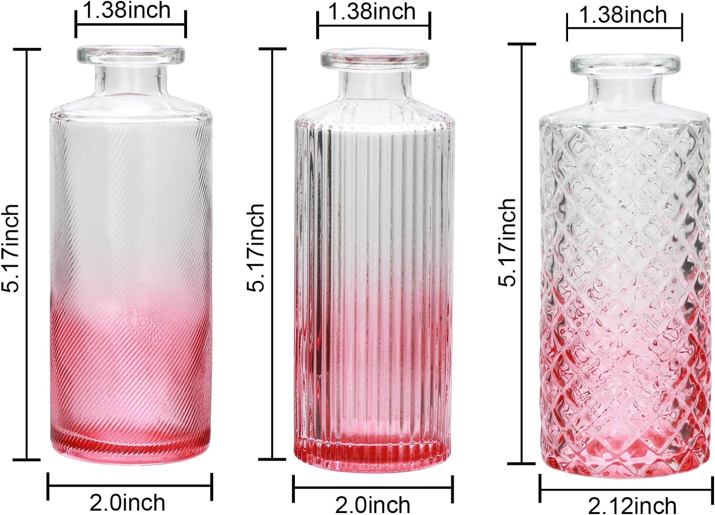 Glass Bud Vase Set of 32 pcs,Bud Vases in Bulk,Small Vases for Centerpieces, Mini Flower Vase Bulk for Rustic Wedding Home Table Decorations