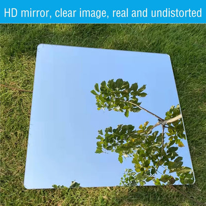12'' Round Wall Mirror Tiles High Clear Reflecticon Self Adhesive Acrylic Mirror Sheets Circle Stickers for Bathroom, Bedroom, Door, Home Decor