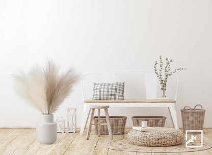ZIFTY 7-Pcs 38"/3.1FT Faux Pampas Grass Large Tall Fluffy Artificial Fake Flower Bedroom Decor Boho Decor Bulrush Reed Grass for Vase Filler Farmhouse Home Wedding Decor (Beige Mixed)