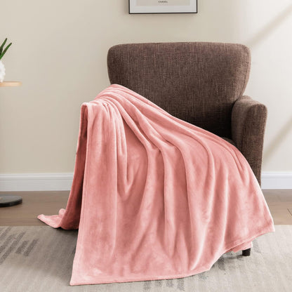 BEDELITE Fleece Blanket Black Throw Blankets for Couch & Bed, Luxury Plush Cozy Fuzzy Blanket 50x60 inches, Super Soft Warm Lightweight Throw Blanket for Travel Camping - Colors B