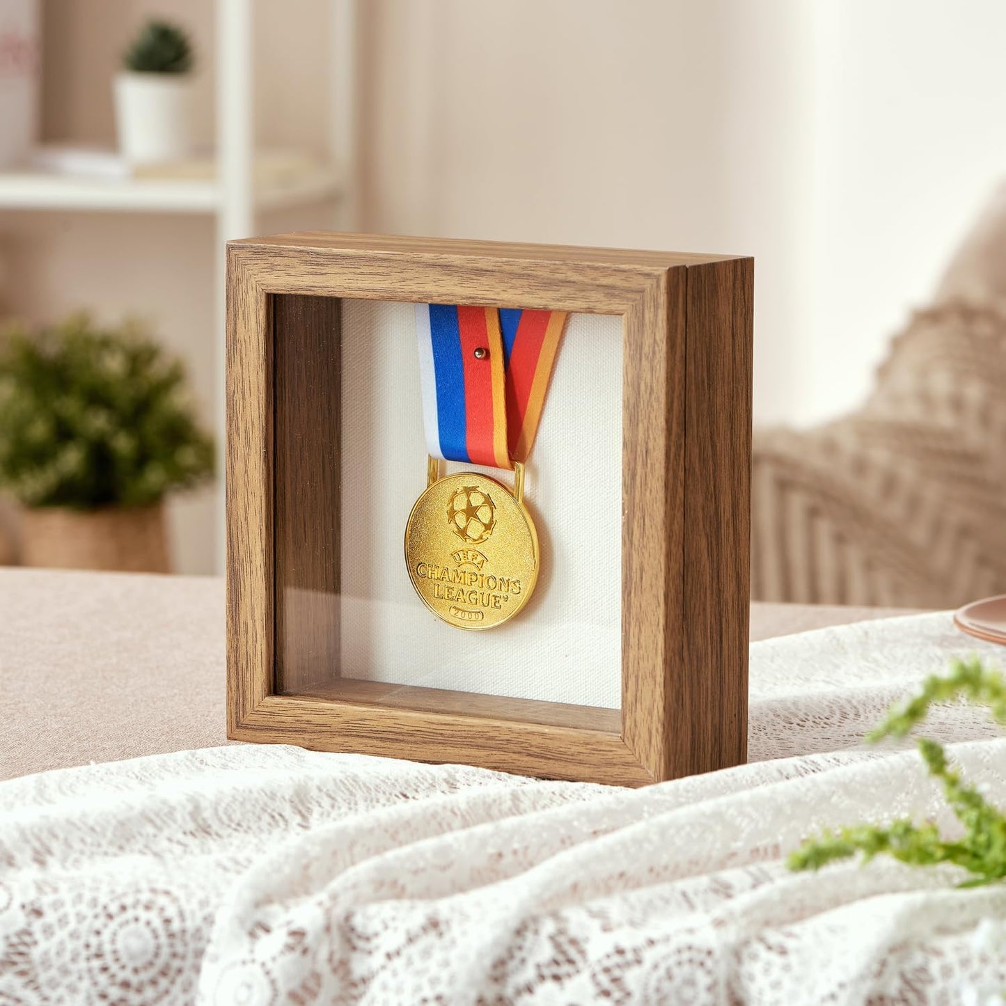 8x10 Deep Shadow Box Picture Frame Display Case with Linen Back and Stand,Real Glass Black Shadow Memory Box Frame 8x10 for Flower Baby Pet Wedding Photo Art Craft Memorial Wall Decor Gift