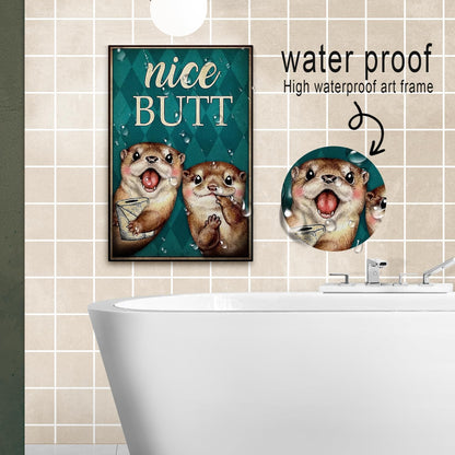 DIHSIEG 12x16 Canvas Wall Art funny bathroom wall art Print Poster Vintage Poster Frameless Floral Can be hung on the Wall Heal Your Heart poster Wall Art Canvas